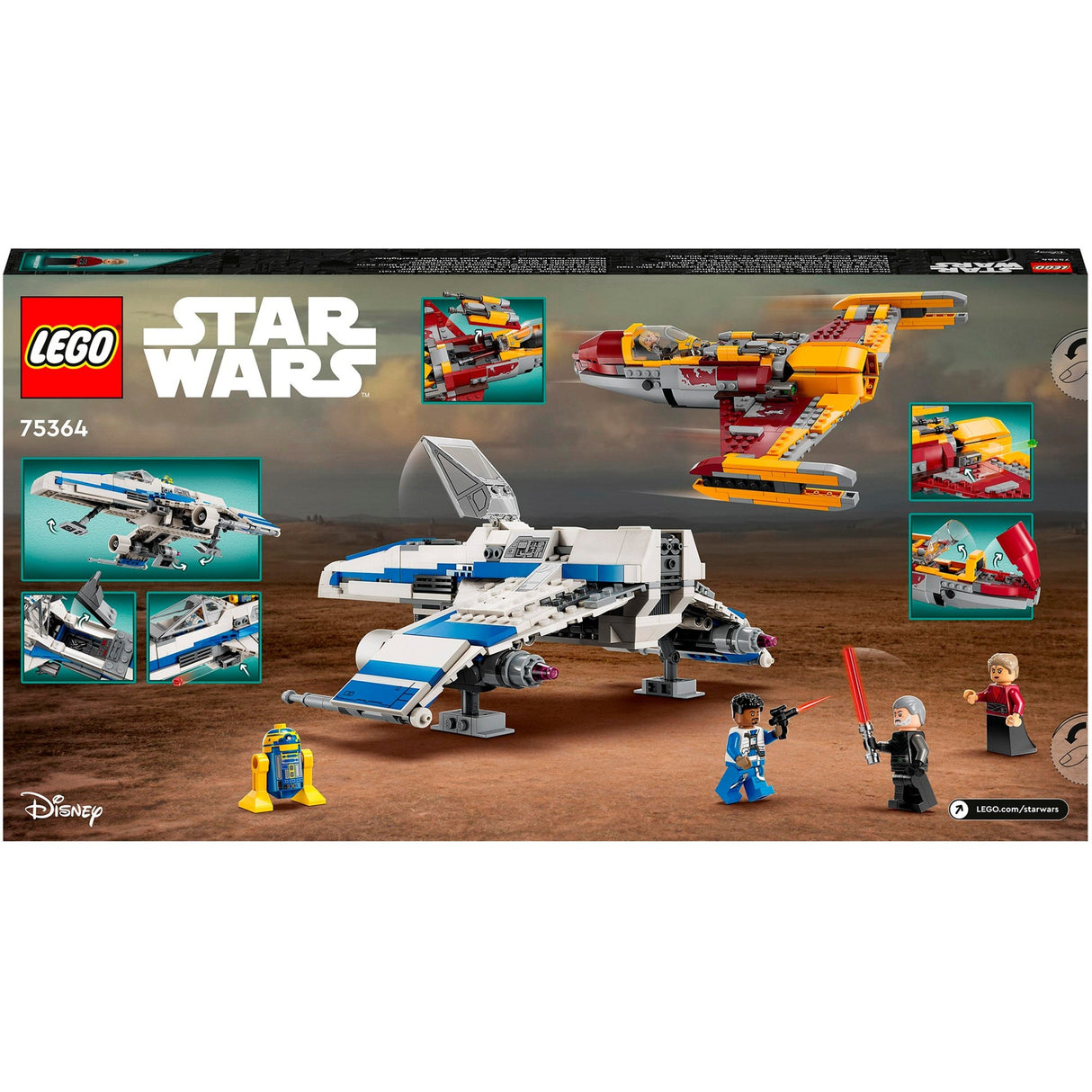Lego Star Wars – New Republic E-Wing vs. Shin Hatis Starfighter Konstruktionsspielzeug (75364)