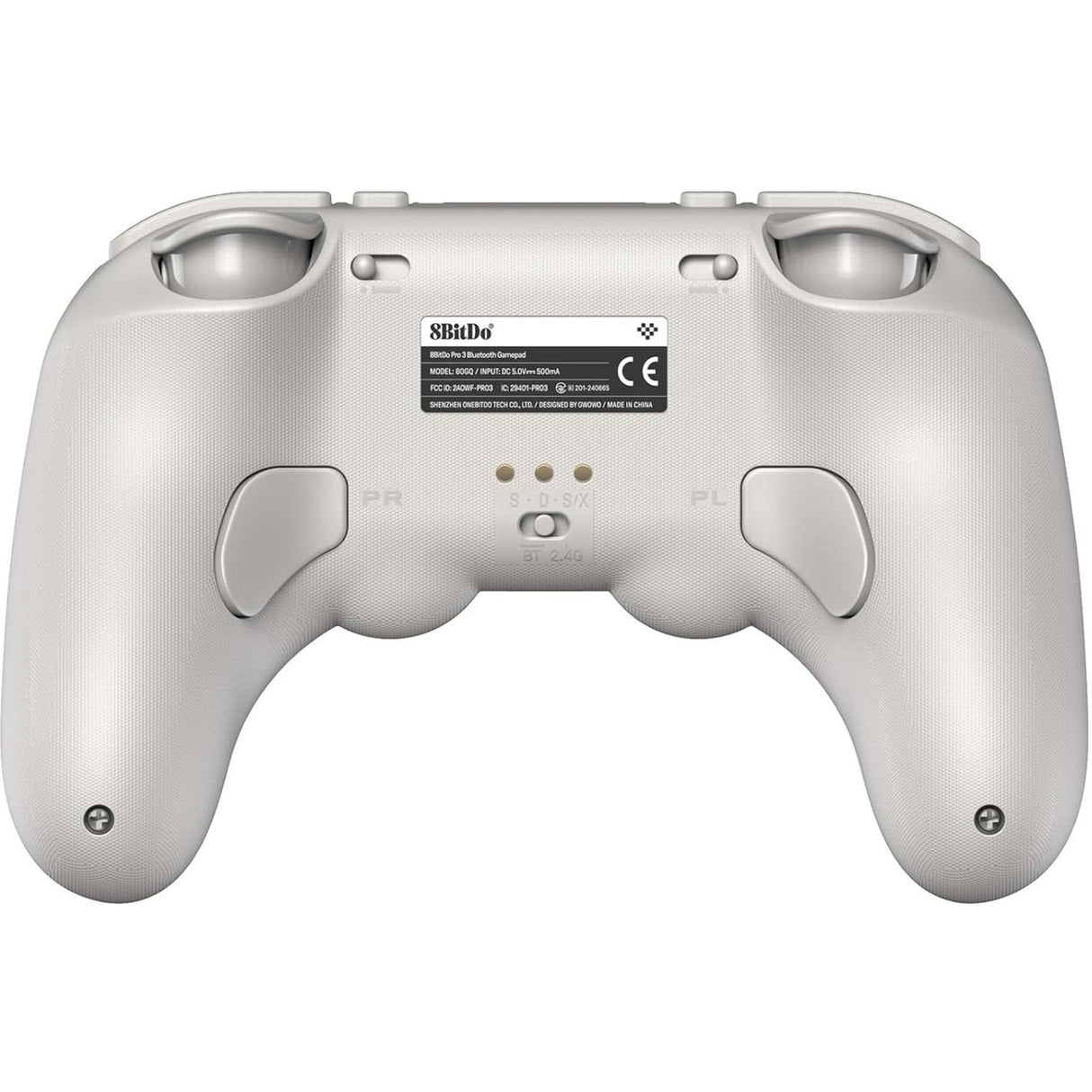8bitdo pro 3 Bluetooth-Gamepad (hellgrau rot, Switch 1 2, PC, Android, 2,4 GHz Bluetooth USB)