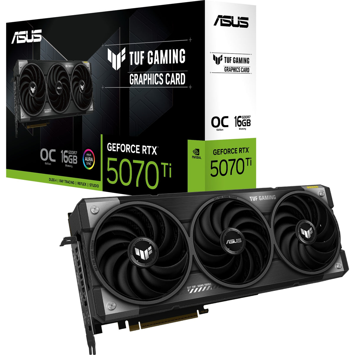 Asus Tuf Gaming GeForce RTX 5070 Ti OC 16G Grafikkarte (3x Display Port, 2x HDMI)