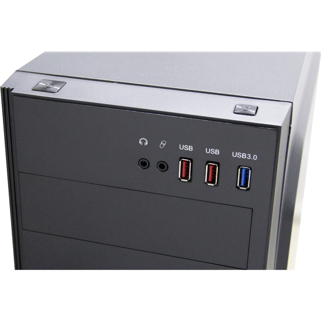 Inter-Tech B-42 RGB Midi-Tower-Gehäuse (schwarz | 3x USB-A | RGB | Fenster)
