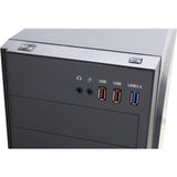 Inter-Tech B-42 RGB Midi-Tower-Gehäuse (schwarz | 3x USB-A | RGB | Fenster)