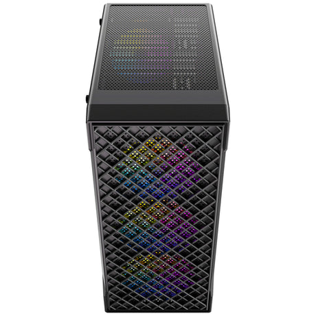 Antec VX320 ArGB Midi-Tower-Gehäuse (schwarz | 3x USB-A | gehärtetes Glas)