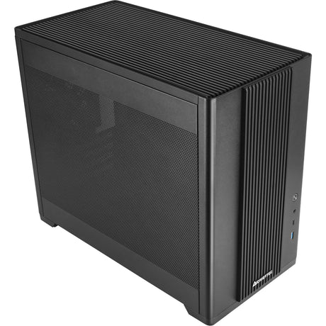 Chieftec bx-mesh Mini-Tower-Gehäuse (schwarz | 1x USB-A | 1x USB-C | gehärtetes Glas)