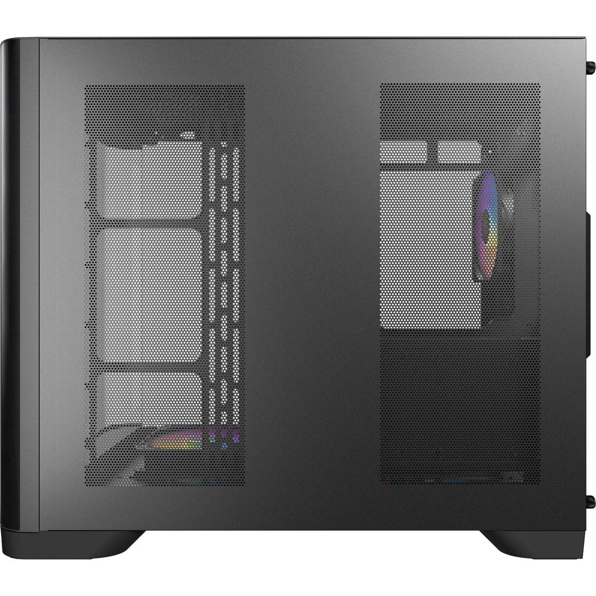 Antec C5 Curve Argb Midi-Tower-Gehäuse (schwarz | 2x USB-A | 1x USB-C | gehärtetes Glas)
