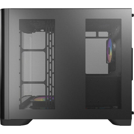 Antec C5 Curve Argb Midi-Tower-Gehäuse (schwarz | 2x USB-A | 1x USB-C | gehärtetes Glas)