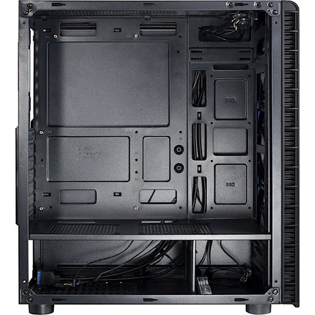 Inter-Tech CXC2 Midi-Tower-Gehäuse (schwarz | 3x USB-A | Fenster)