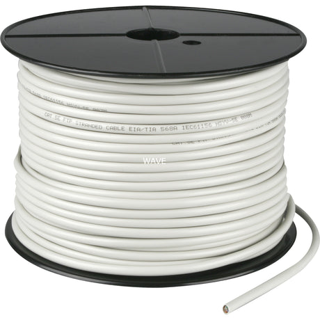 Goobay Netzwerkkabel RJ-45 FUTP mit Cat.5e (grau, 100 Meter, Kabelrolle, flexibel)