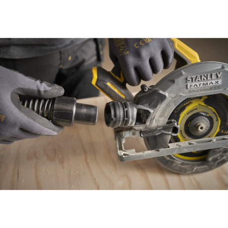Stanley Fatmax V20 18 V Kreissäge 190 mm Handkreissäge (schwarz gelb, Akku und Ladegerät im Lieferumfang enthalten, mit Koffer)