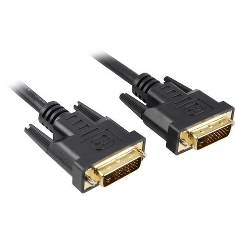 Sharkoon DVI-D-Kabel (schwarz, 5 Meter, Dual-Link)