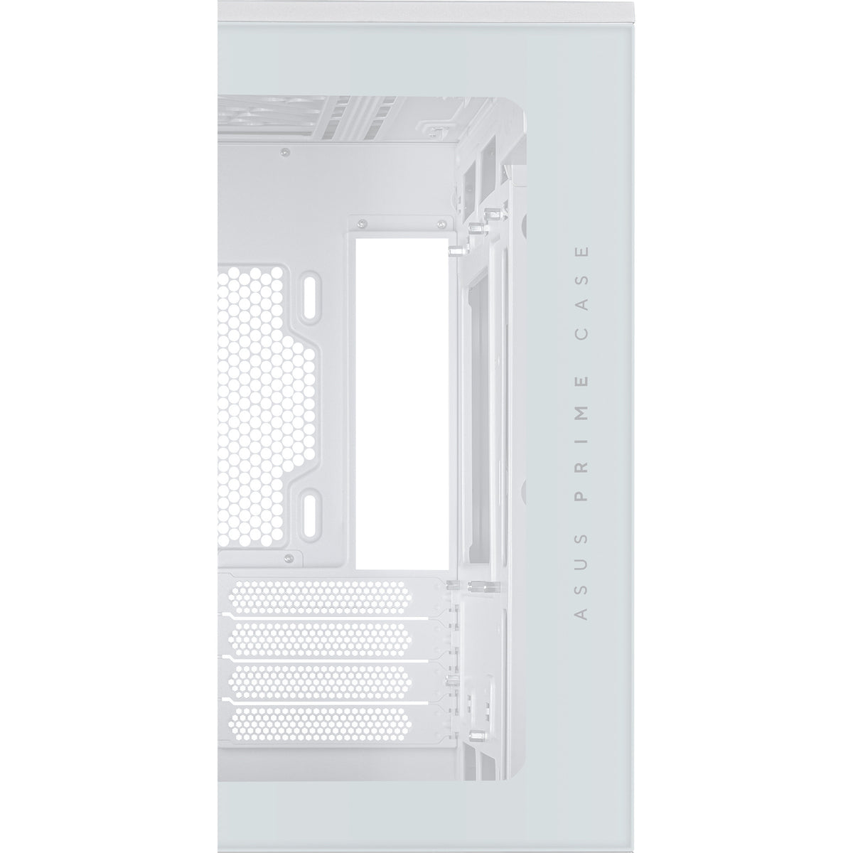 Asus Prime Ap202 Midi-Tower-Gehäuse (Weiß | 2x USB-A | 1x USB-C | RGB | Gehärtetes Glas)