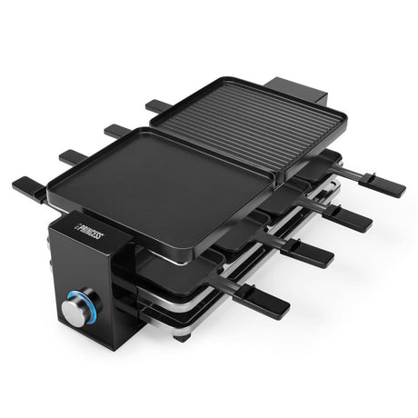 Princess 162925 Raclette Piano Black 8 Gourmet-Set (schwarz)