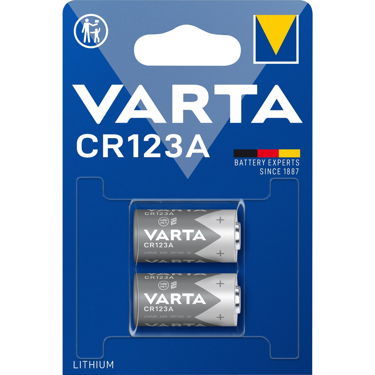 Varta Lithium zylindrisch cr123a
