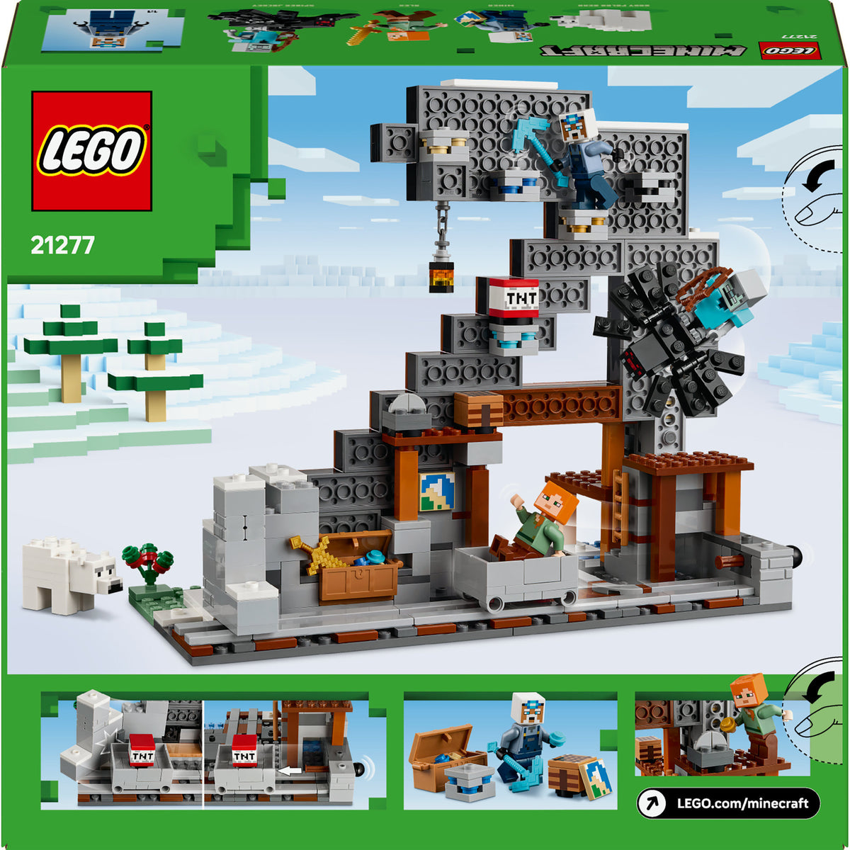 Lego Minecraft Bausatz „Die Spitzhacke-Mine“ für Kinder – 21277