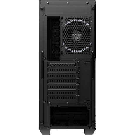 Sharkoon vs9 RGB schwarzes Midi-Tower-Gehäuse (schwarz | 2x USB-A | 1x USB-C | RGB | gehärtetes Glas)