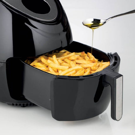 Ariete Airy Fryer XXL Heißluftfritteuse (schwarz, 2,5 kg | 5,5 Liter)