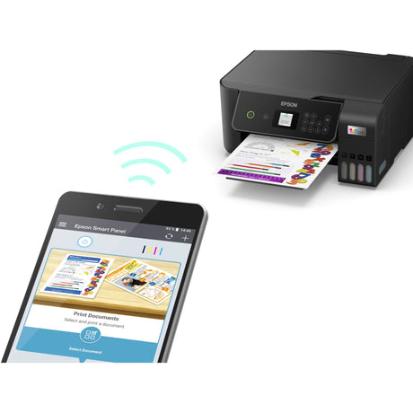 Epson Ecotank et-2871 A4-Multifunktions-Wi-Fi-Drucker mit Tintentank, All-in-One-Tintenstrahldrucker (Schwarz, Scannen, Kopieren, Wi-Fi, inklusive bis zu 3 Jahre Tinte)