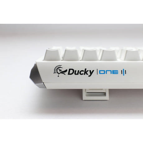 Ducky One 3 Classic Pure White TKL RGB mechanische Tastatur (weiß, US-Layout (QWERTY), Cherry MX Silent Red, 80 % (TKL), RGB-LEDs, Double-Shot PBT, Hot-Swap-fähig, Quack-Mechanik)