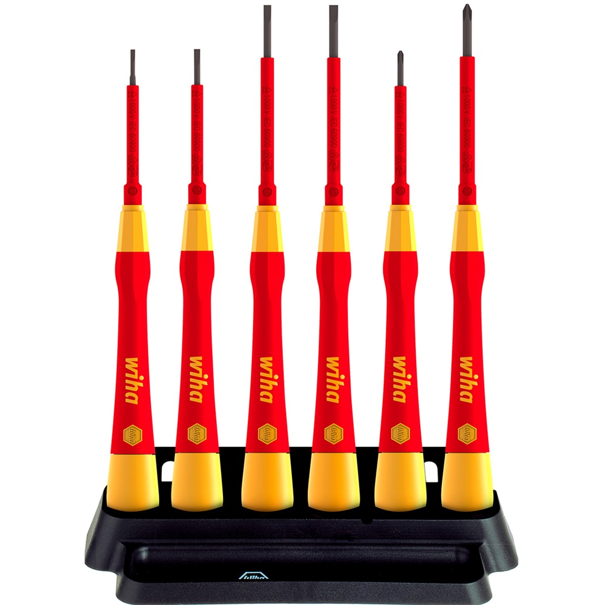 Wiha Feinschraubendreher-Set picofinish electric (rot gelb)