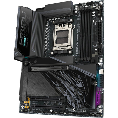 Gigabyte x870e Aorus Elite x3d Sockel AM5 Motherboard (schwarz, Raid, 5 GB-LAN, Wi-Fi 7, BT, Sound, ATX)