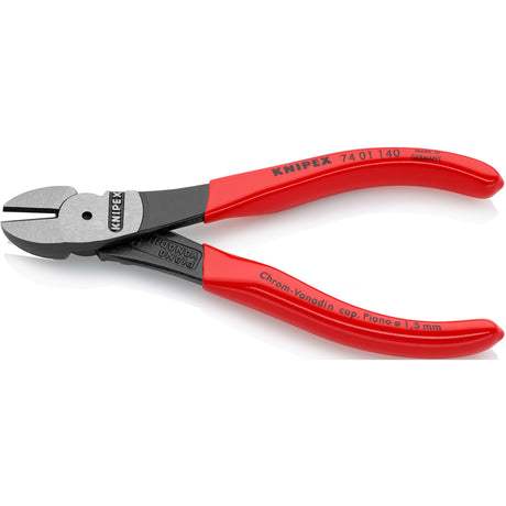 Knipex 74 01 140 Kraft-Seitenschneider Kunststoff poliert 140mm