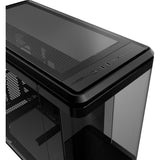 Cooler master masterframe 360 panorama showcase behuizing (zwart | 2x usb-a | 1x usb-c | rgb | tempered glass)
