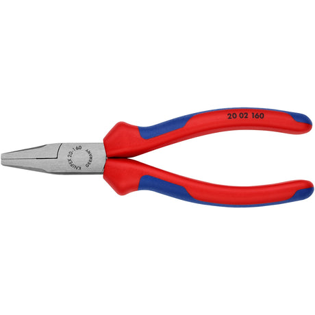 Knipex Flachbiegezange 20 02 160 Greifzange (rot blau)