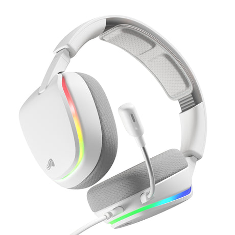 Glorious GHS Eternal RGB – Stereo-RGB-Gaming-Headset, Over-Ear-Gaming-Headset (weiß, PC, PS5, PS4, Switch, USB-C)
