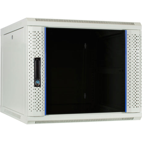 DSI 9U weißer Wandschrank mit Glastür – DS6609W Server-Rack (weiß, 600 x 600 x 500 mm)