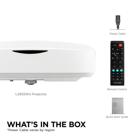 Viewsonic ls832wu Wuxga Ultra-Kurzdistanz-Laserprojektor (weiß, 5000 Ansi-Lumen)