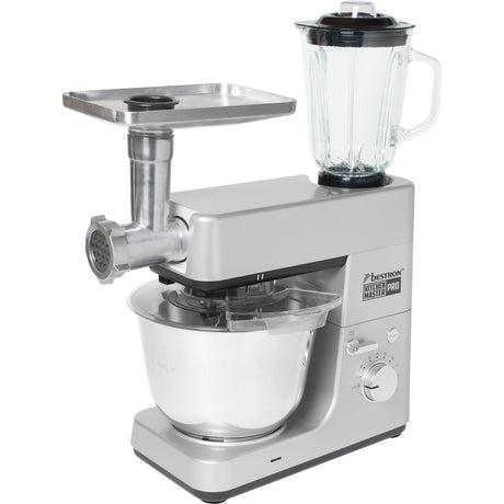 Bestron akm1600s 4-in-1 Küchenmaschine Kitchen Master Pro (Silber)