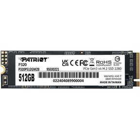 Patriot p320 512 GB SSD (PCIe 3.0 x4, NVME 1.3, M.2 2280)