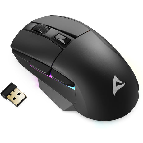 Sharkoon Skiller SGM50W Gaming-Maus (schwarz, 400–6400 dpi, RGB-LEDs)