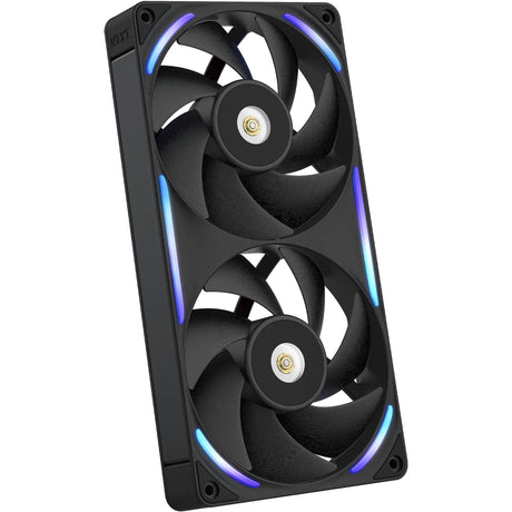 Nzxt f240x RGB-Gehäuselüfter (schwarz, 2 Stück, 240 x 120 x 30 mm, PWM)