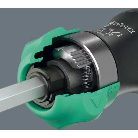 Wera kraftform kompakt 25 ra-r mit Koffer, 6-teiliges Bit-Set (schwarz grün)