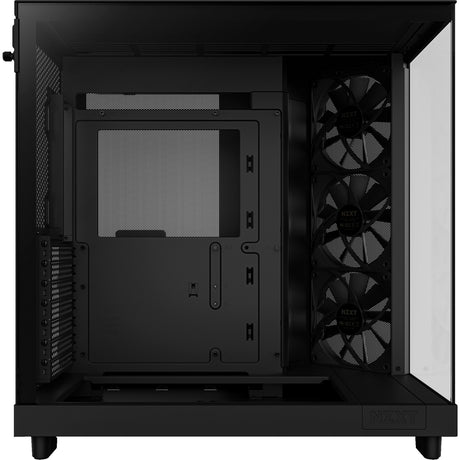 Nzxt h6 flow midi tower housing (black | 2x USB-A | 1x USB-C | tempered glass)
