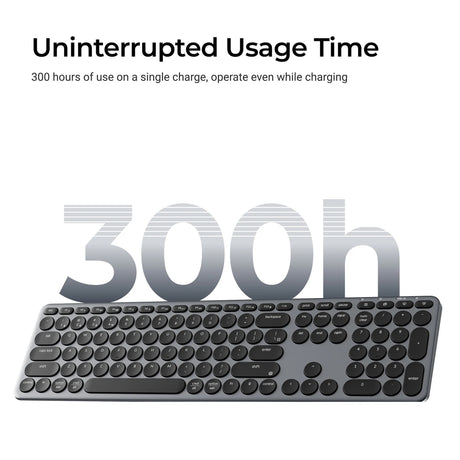 Keychron b5 pro-k8 Tastatur (weiß, US-Layout (QWERTY), Scherenschalter, 100 %, ABS-Tastenkappen, 2,4 GHz Bluetooth USB)