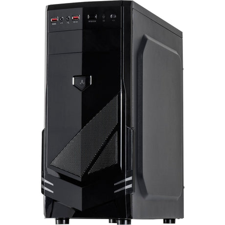 Inter-Tech B-30 Midi-Tower-Gehäuse (schwarz | 2x USB-A)