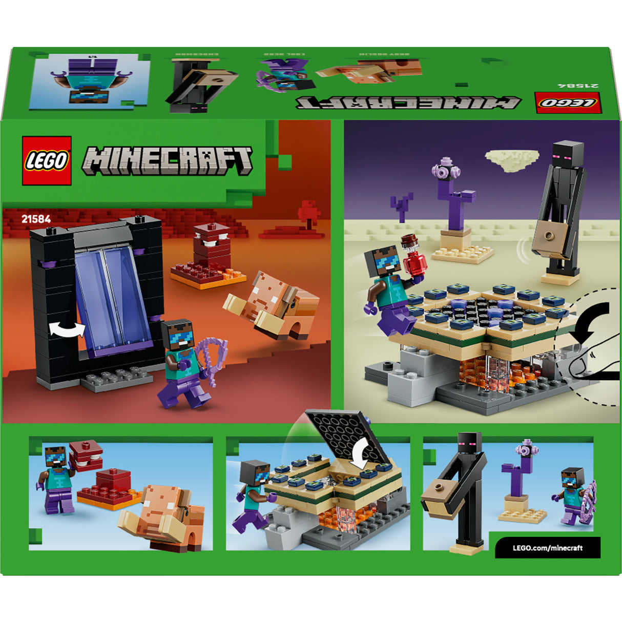 Lego Minecraft 21584 Reise in den Nether und das Endportal
