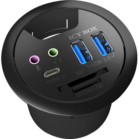 Icy Box ib-hub1404a USB-Hub (schwarz)