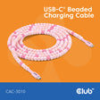Club 3D USB-C Perlenkabel rosa, 2 Meter Kabel (rosa)
