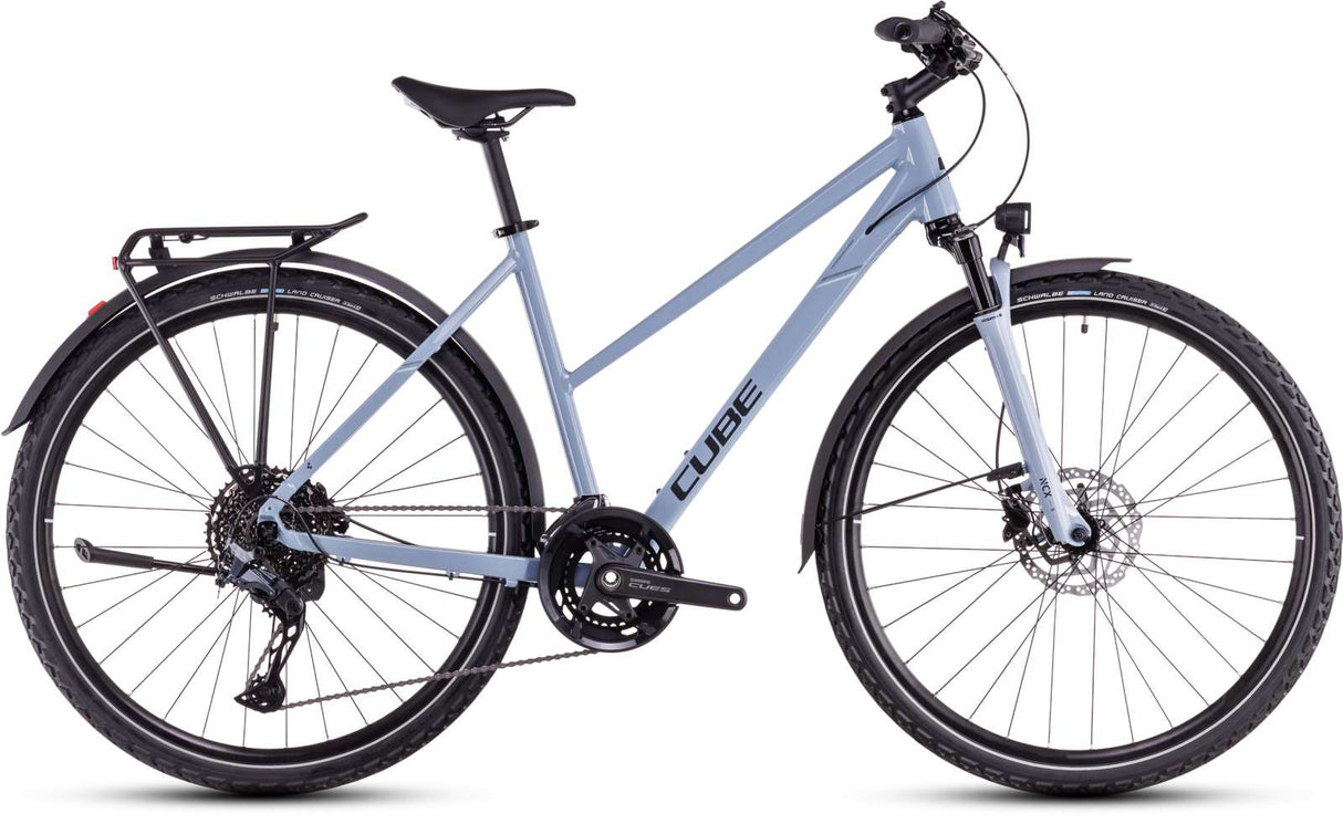 Cube Nature Excel Allroad Lady Taubenblau und Schwarz