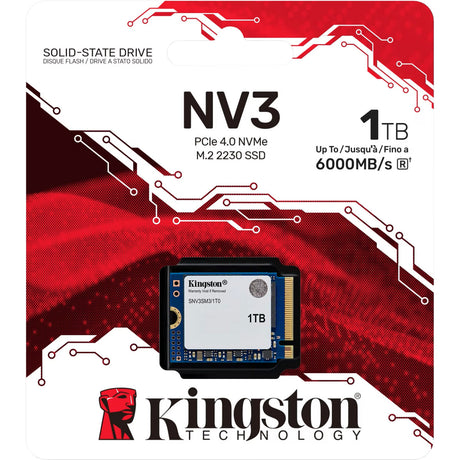Kingston NV3 1 TB SSD (PCIE 4.0 x4, NVME, M.2 2230)