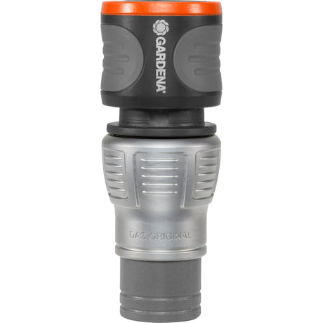 Gardena Premium-Schlauchverbinder 13 mm (1 2) - 15 mm (5 8) (Grausilber, 18255-50)