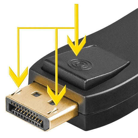 Goobay Adapter DisplayPort > HDMI (schwarz, passiv, vergoldet)