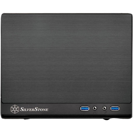 Silverstone SG13B-Q Mini-Tower-Gehäuse (schwarz | 2x USB-A)
