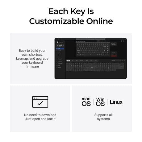 Keychron k2 ultra 8k wireless custom mechanical keyboard (zwart, us lay-out (qwerty), apex red, 75%, rgb leds, osa double-shot pbt, usb-c | 2.4 ghz | bluetooth 5.2)