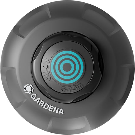 Gardena Versenkregner MD180 Sprinkler (schwarzgrau, Sprühabstand zwischen 5 m und 7,5 m)