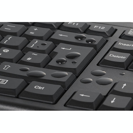 Kensington km150 eq kabelloses Desktop-Set, Desktop-Set (schwarz, US-Layout (QWERTY), Membran, 100 %, 1200 dpi)