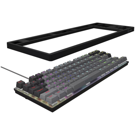 Lorgar Azar 514TKL RGB mechanische Gaming-Tastatur (schwarz, US-Layout (QWERTY), Logar Dream, 80 % (TKL), RGB)