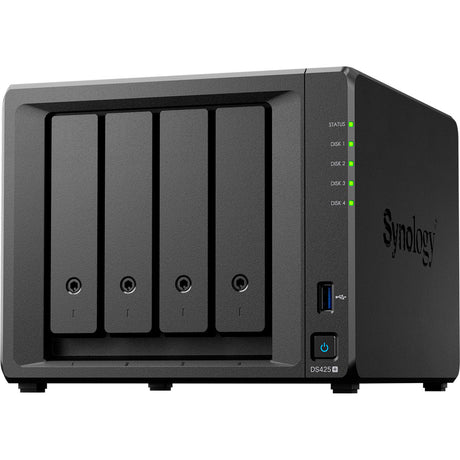 Synology diskstation ds425+ nas (schwarz, 2x LAN, 2x USB-A 3.2 (5 Gbit s))
